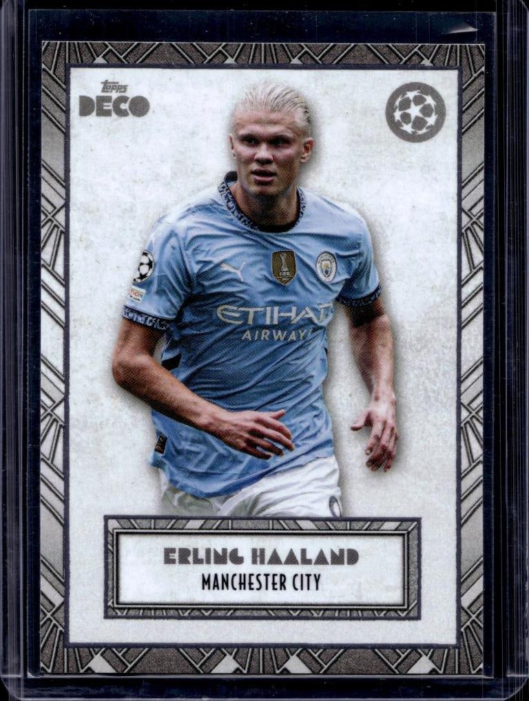 ERLING HAALAND 2024 TOPPS DECO UEFA CHAMPIONS: NEAR MINT OR BETTER CONDITION