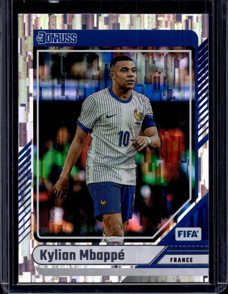 KYLIAN MBAPPE 2024-25 DONRUSS FIFA SHOCK FOIL SP: NEAR MINT OR BETTER CONDITION