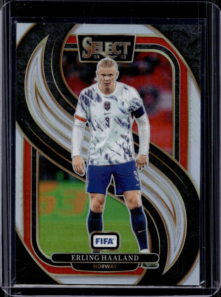 ERLING HAALAND 2024-25 PANINI SELECT MEZZANINE SILVER PRIZM: NEAR MINT OR BETTER CONDITION