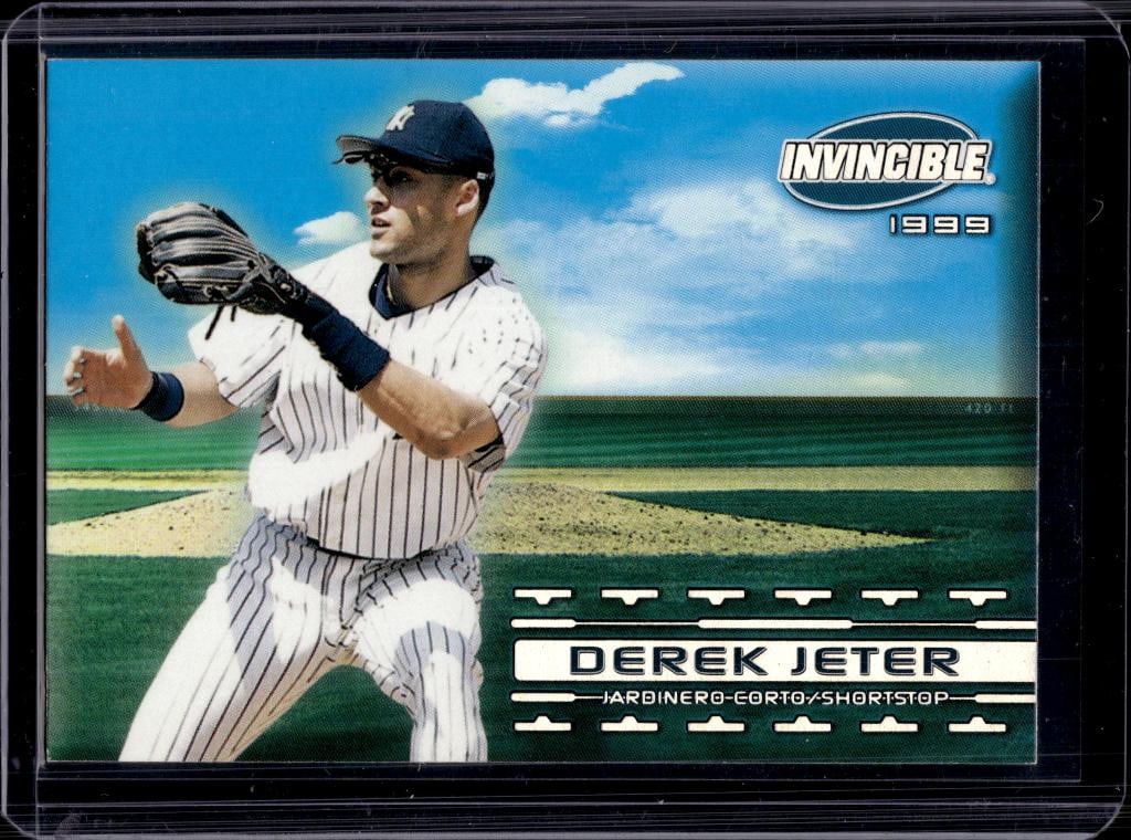 DEREK JETER 1999 PACIFIC INVINCIBLE SANDLOT HEROES INSERT: NEAR MINT OR BETTER CONDITION