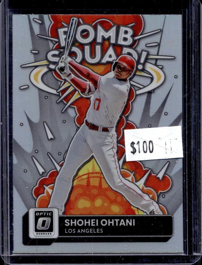 SHOHEI OHTANI 2022 PANINI OPTIC BOMB SQUAD SILVER PRIZM SP: NEAR MINT OR BETTER CONDITION