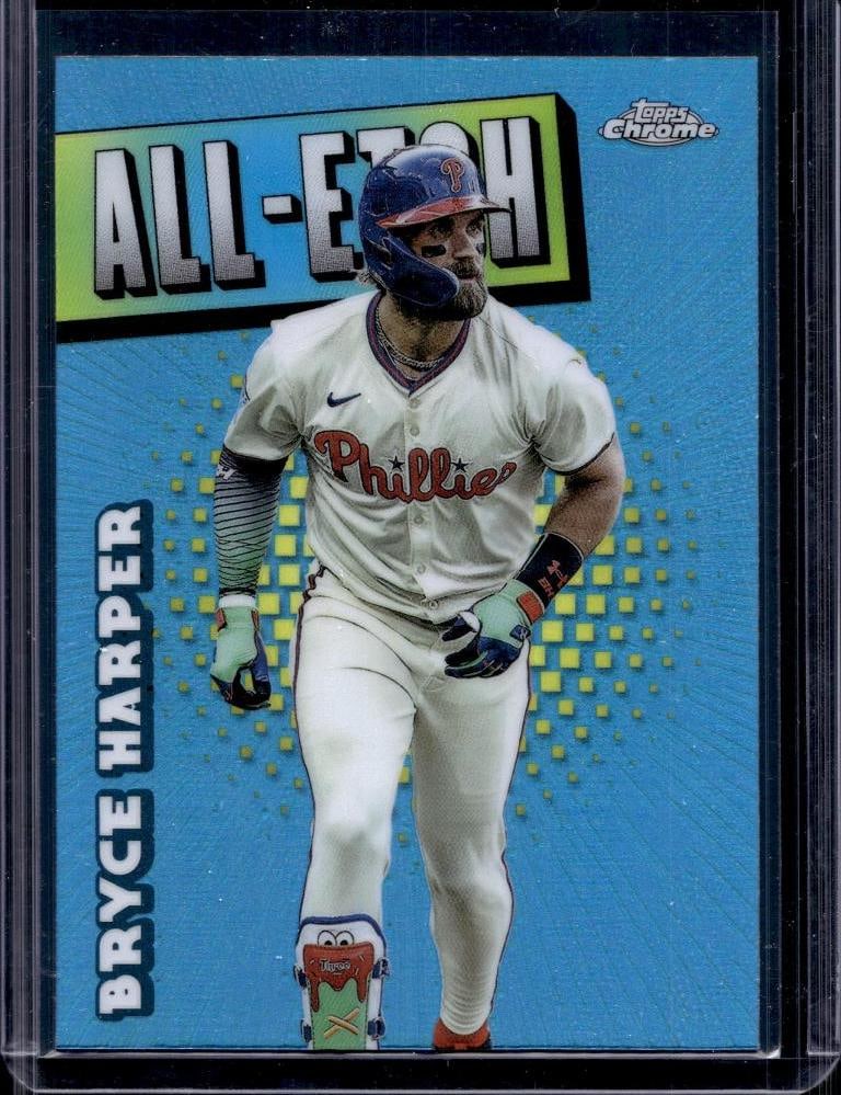 BRYCE HARPER 2025 TOPPS CHROME ALL-ETCH REFRACTOR: NEAR MINT OR BETTER CONDITION