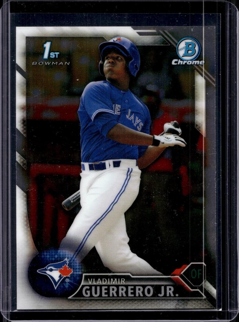 VLADIMIR GUERRERO JR 2016 BOWMAN CHROME 1ST ROOKIE CARD: NEAR MINT OR BETTER CONDITION