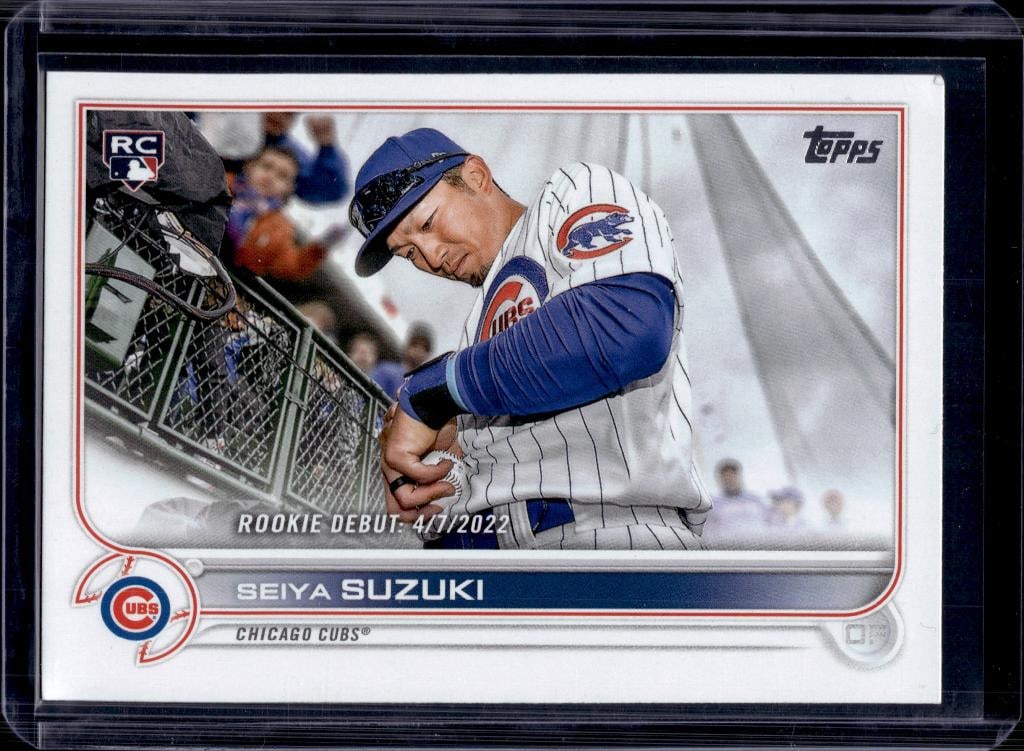 SEIYA SUZUKI 2022 TOPPS UPDATE ROOKIE CARD: NEAR MINT OR BETTER CONDITION