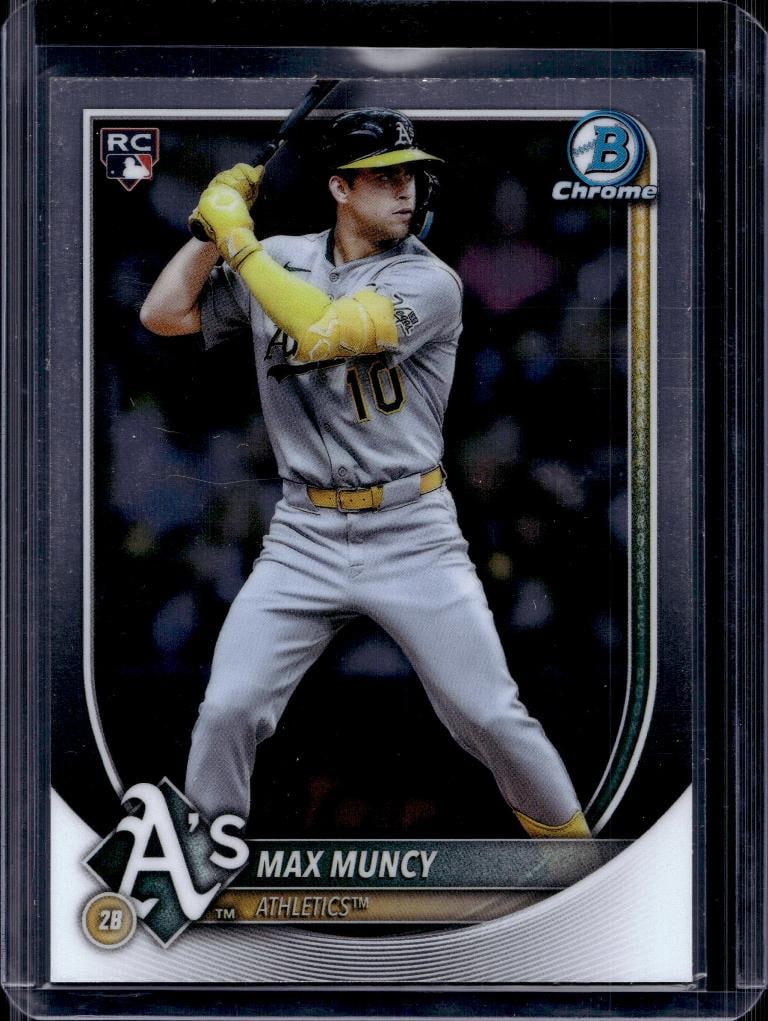 MAX MUNCY 2025 BOWMAN CHROME ROOKIE: NEAR MINT OR BETTER CONDITION