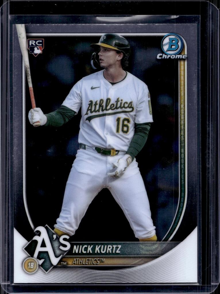 NICK KURTZ 2025 BOWMAN CHROME ROOKIE CARD: NEAR MINT OR BETTER CONDITION
