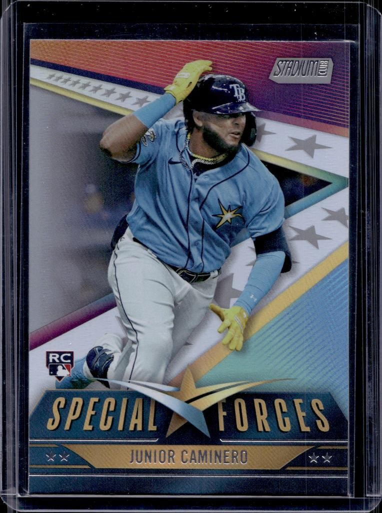 JUNIOR CAMINERO 2024 STADIUM CLUB SPECIAL FORCES ROOKIE CARD: NEAR MINT OR BETTER CONDITION