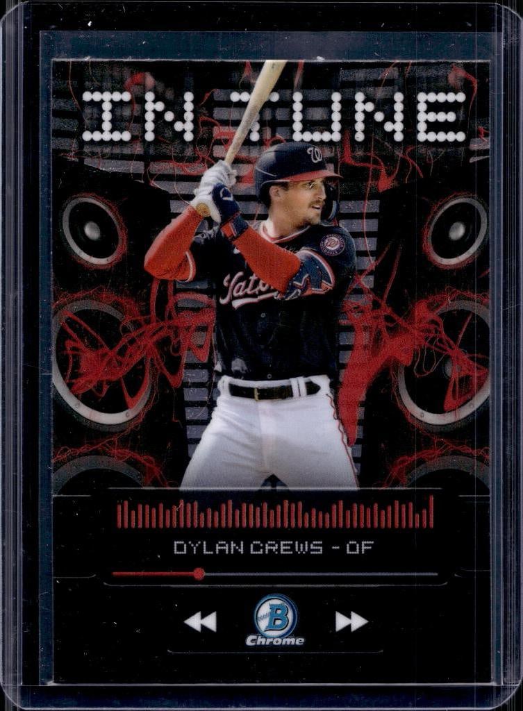 DYLAN CREWS 2024 BOWMAN CHROME IN TUNE ROOKIE CARD: NEAR MINT OR BETTER CONDITION