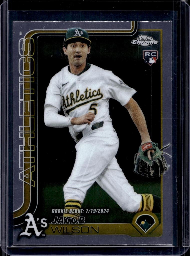 JACOB WILSON 2025 TOPPS CHROME UPDATE ROOKIE CARD: NEAR MINT OR BETTER CONDITION