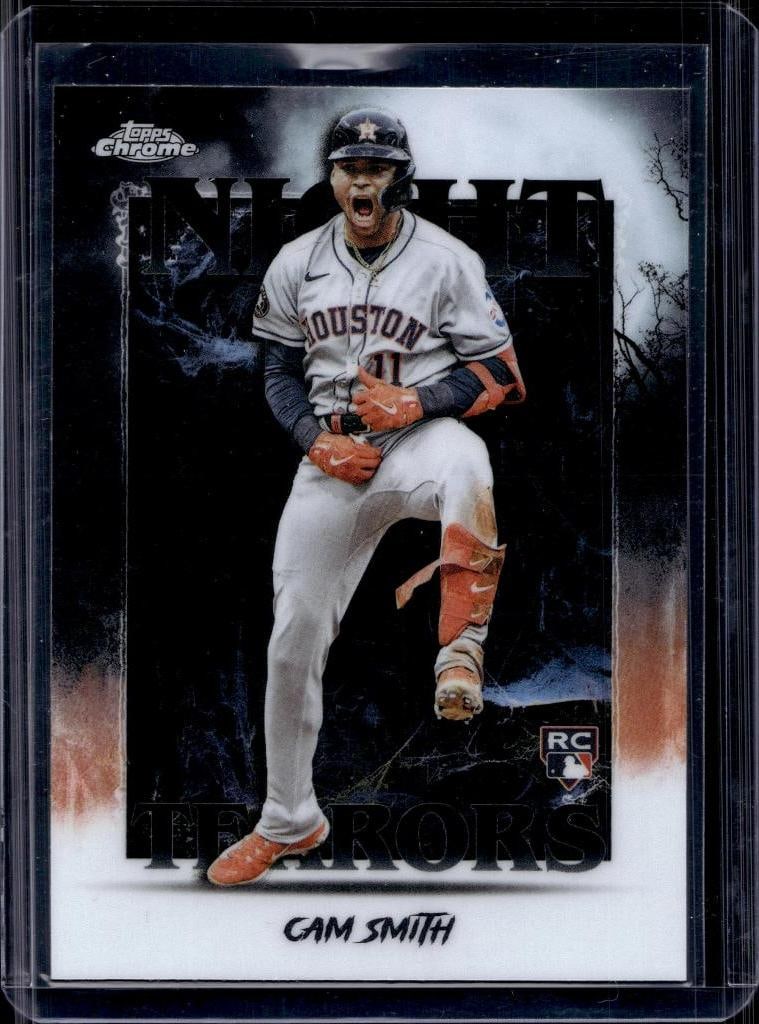 CAM SMITH 2025 TOPPS CHROME NIGHT TERRORS REFRACTOR ROOKIE: NEAR MINT OR BETTER CONDITION
