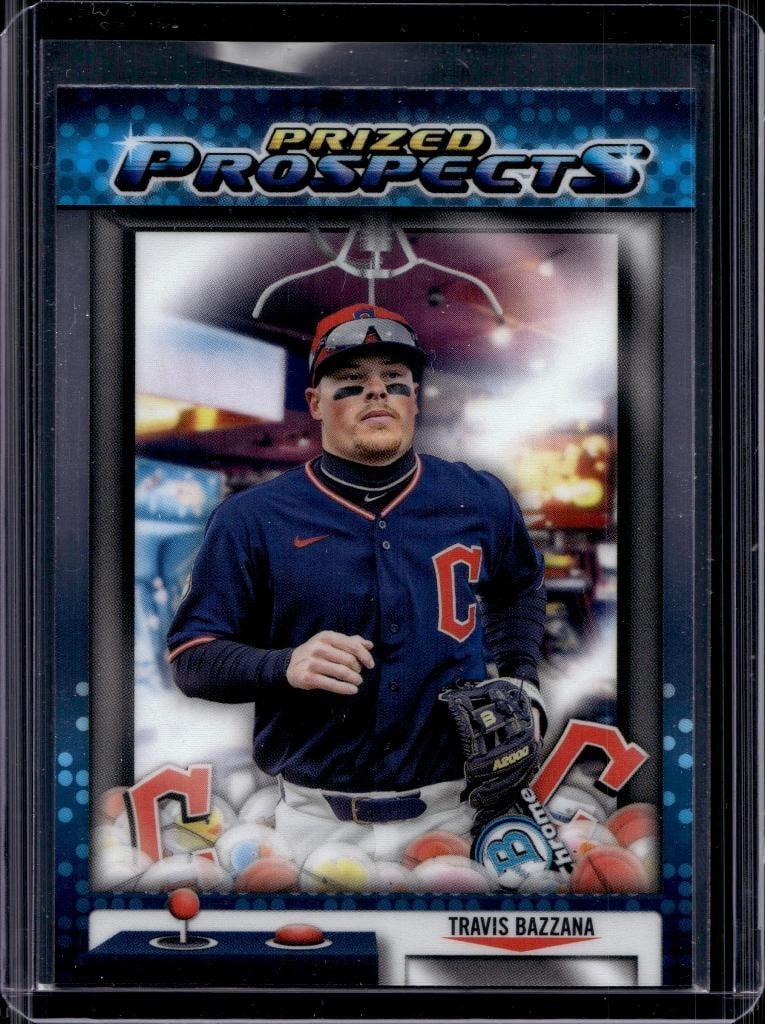 TRAVIS BAZZANA 2025 BOWMAN CHROME PRIZED PROSPECTS ROOKIE: NEAR MINT OR BETTER CONDITION