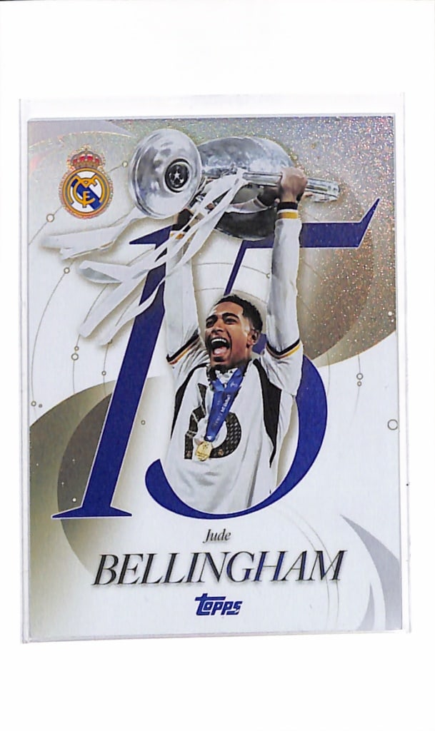 JUDE BELLINGHAM 2025-26 TOPPS LOS BLANCOS REAL MADRID QUINDECENNIAL INSERT: NEAR MINT OR BETTER CONDITION