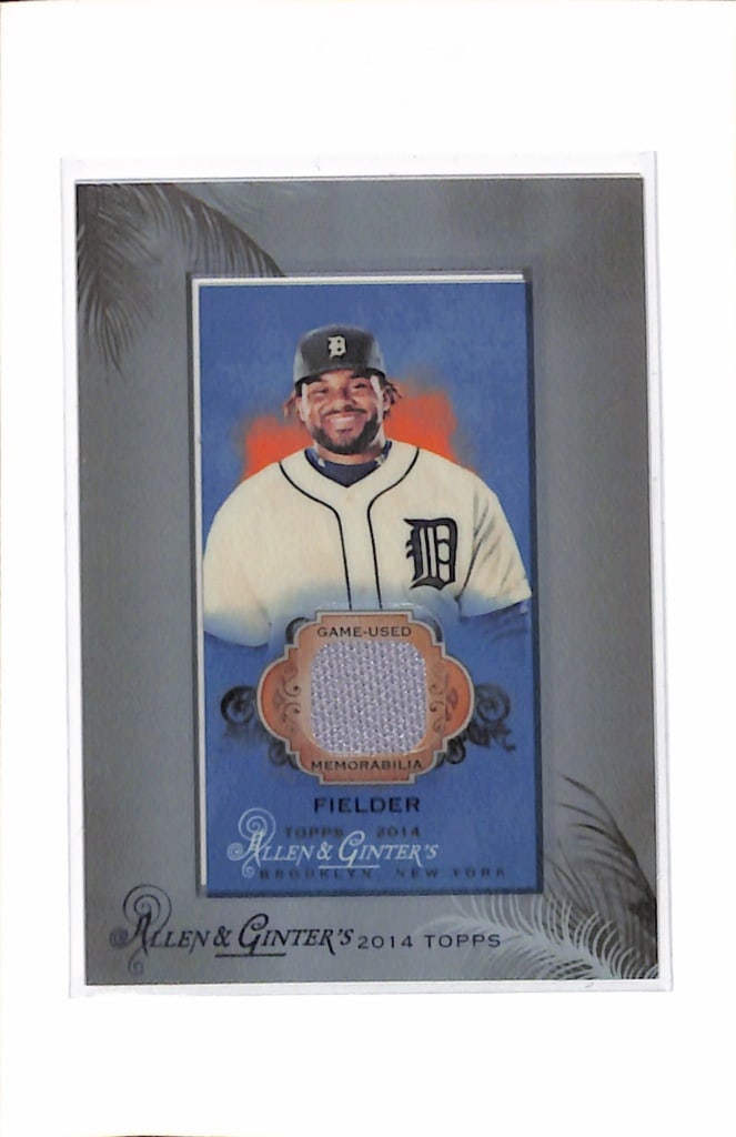 PRINCE FIELDER 2014 TOPPS ALLEN & GINTER GAME USED JERSEY CARD: NEAR MINT OR BETTER CONDITION