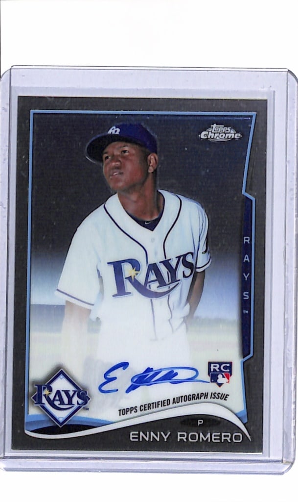 ENNY ROMERO 2014 TOPPS CHROME AUTOGRAPH ROOKIE CARD: NEAR MINT OR BETTER CONDITION