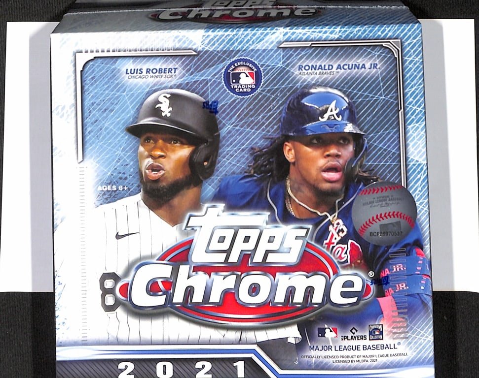 2021 TOPPS CHROME BASEBALL MEGA BOX. SEALED: NEAR MINT OR BETTER CONDITION