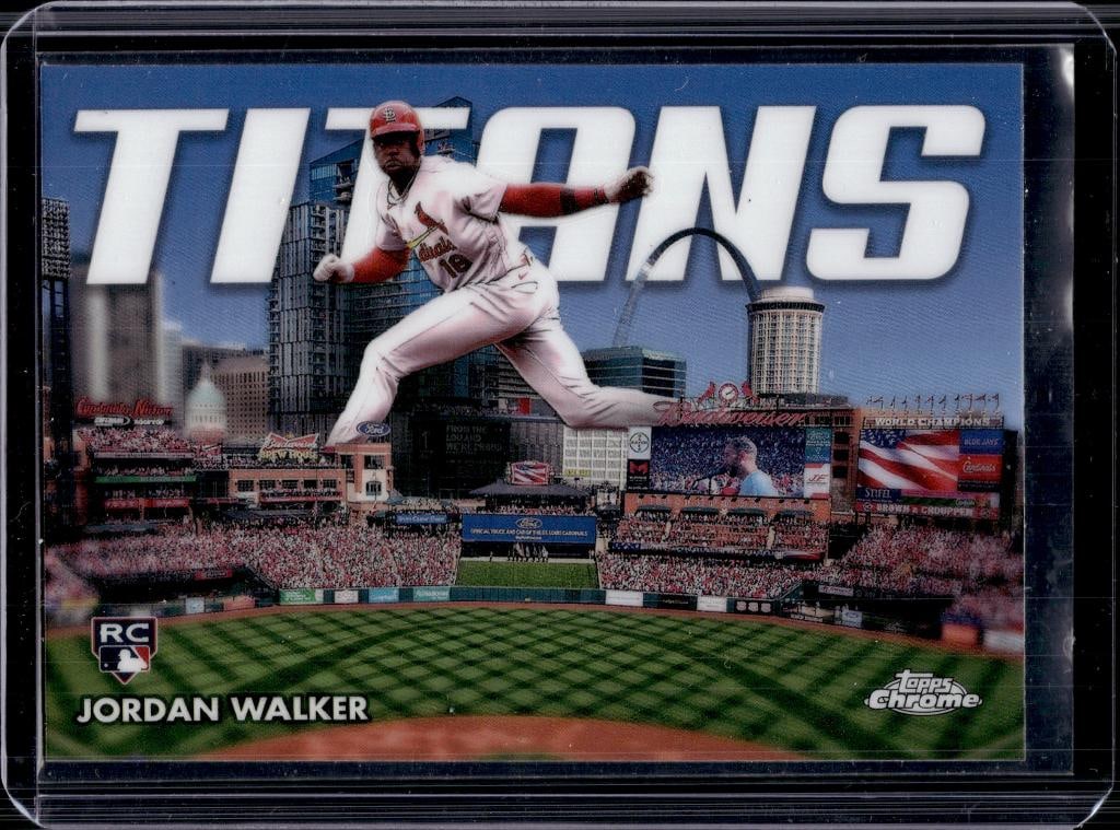 JORDAN WALKER 2023 TOPPS CHROME TITANS REFRACTOR ROOKIE CARD: NEAR MINT OR BETTER CONDITION