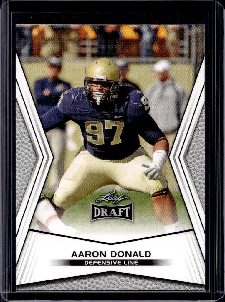 AARON DONALD 2014 LEAF DRAFT ROOKIE CARD: NEAR MINT OR BETTER CONDITION