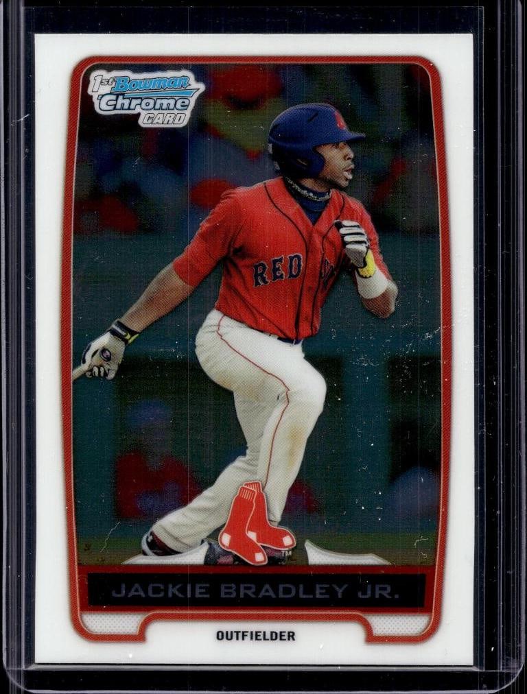 JACKIE BRADLEY JR 2012 BOWMAN CHROME 1ST ROOKIE CARD: NEAR MINT OR BETTER CONDITION