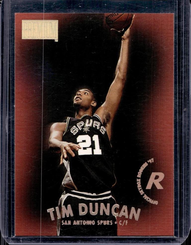 TIM DUNCAN 1997-98 SKYBOX PREMIUM ROOKIE CARD: NEAR MINT OR BETTER CONDITION