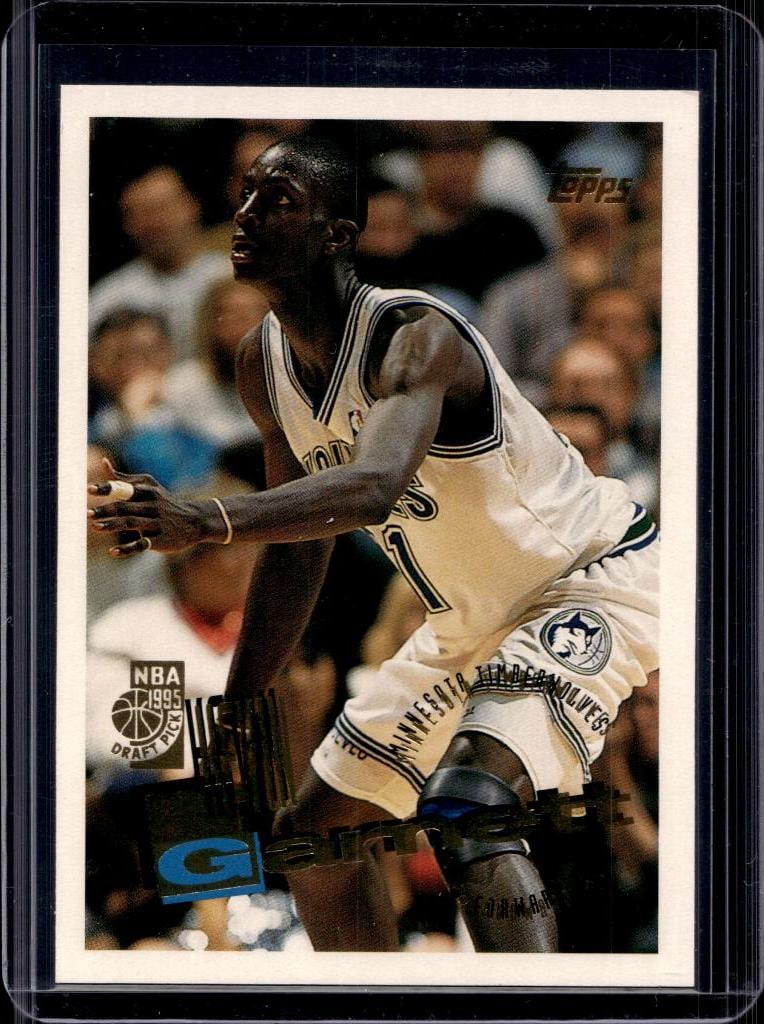 KEVIN GARNETT 1995-96 TOPPS ROOKIE CARD: NEAR MINT OR BETTER CONDITION