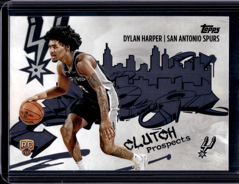 DYLAN HARPER 2025-26 TOPPS CLUTCH CITY ROOKIE CARD: NEAR MINT OR BETTER CONDITION