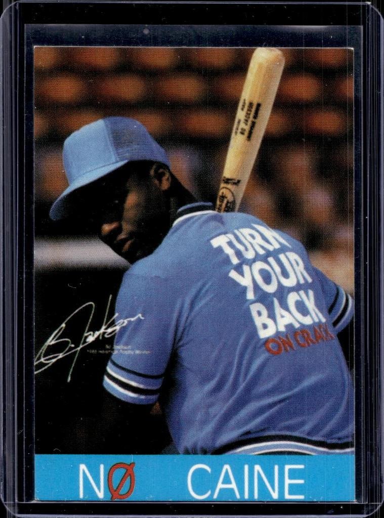 BO JACKSON 1988 TURN YOUR BACK ON CRACK PROMO: NEAR MINT OR BETTER CONDITION