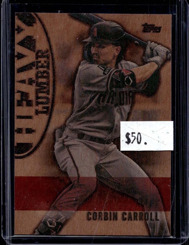 COBIN CARROLL 2024 TOPPS HEAVY LUMBER INSERT CASE HIT SP: NEAR MINT OR BETTER CONDITION
