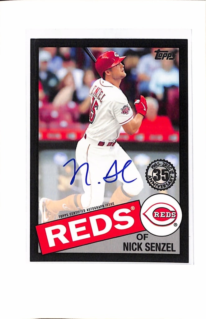 NICK SENZEL 2020 TOPPS RETRO BLACK AUTOGRAPH CARD (1 of 1)