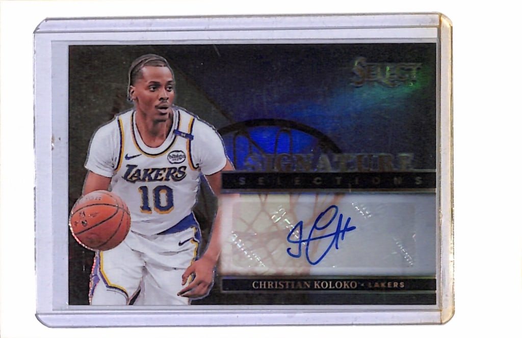 CHRISTIAN KOLOKO 2024-25 PANINI SELECT SILVER PRIZM AUTOGRAPH: NEAR MINT OR BETTER CONDITION