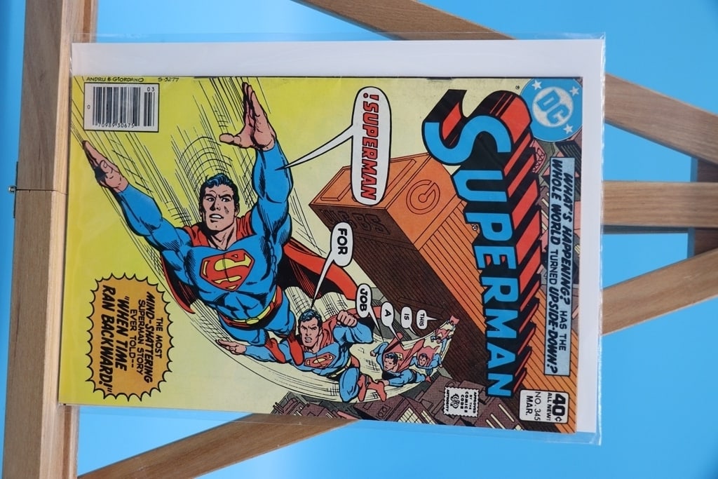 VINTAGE DC COMIC: A VINTAGE SUPERMAN COMIC #345. GOOD CONDITION.