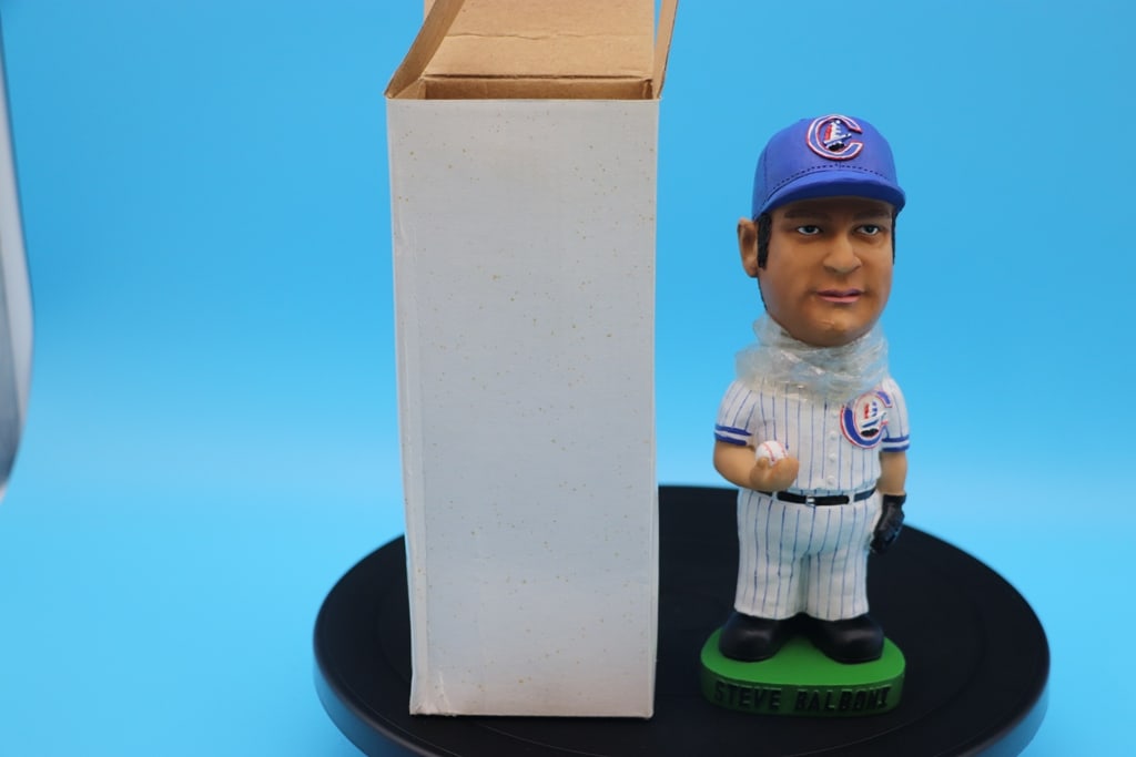 STEVE BALBONI BOBBLE: A COLUMBUS CLIPPERS STEVE BALBONI BOBBLEHEAD. VERY GOOD CONDITION.