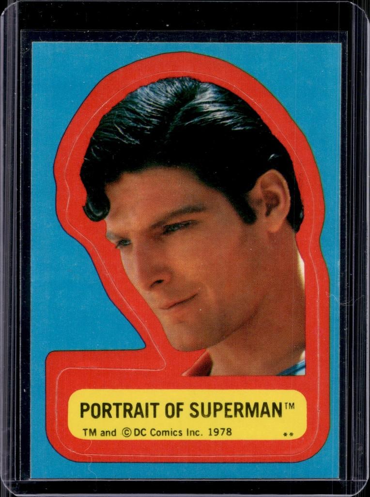 PORTRAIT OF SUPERMAN (CHRSTOPHER REEVE) 1978 TOPPS SUPERMAN (1 of 1)