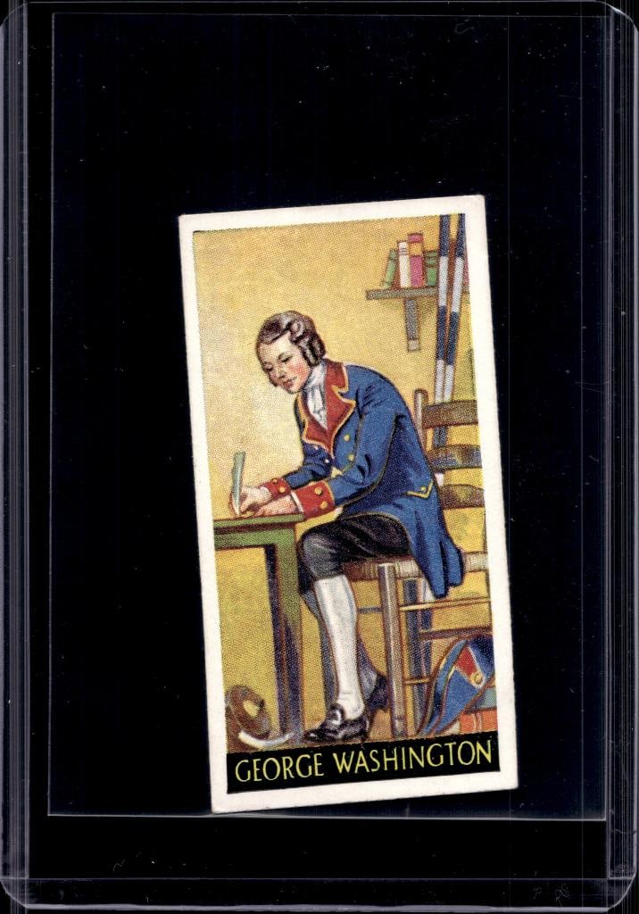 GEORGE WASHINGTON 1936 GODFREY PHILLIPS FAMOUS MINORS CARD (1 of 1)