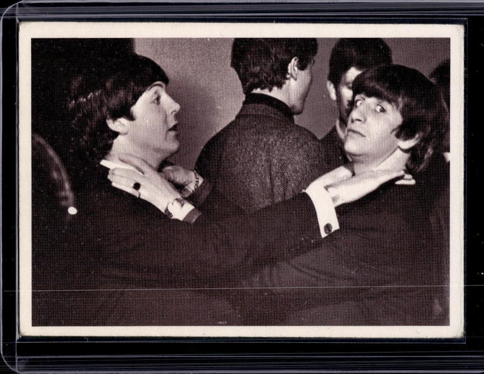 PAUL MCCARTNEY AND RINGO 1964 TOPPS HARD DAY'S NIGHT MOVIE CARD: NEAR MINT OR BETTER CONDITION