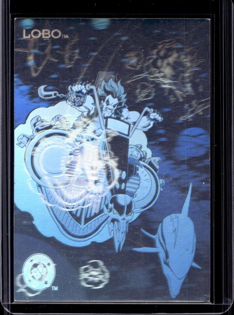LOBO 1993 SKYBOX DC COMICS HOLOGRAM: NEAR MINT OR BETTER CONDITION