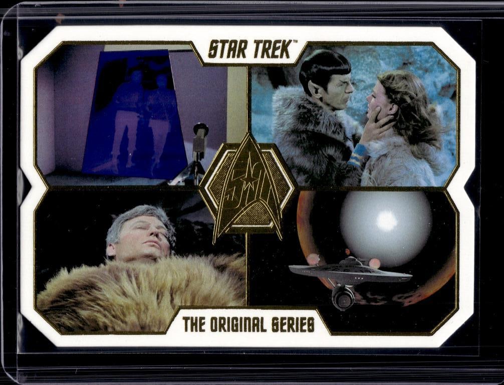 STAR TREK THE ORIGINAL SERIES 2016 RITTENHOUSE ALL OUR YESTERDAYS GOLD DIE CUT: NEAR MINT OR BETTER CONDITION