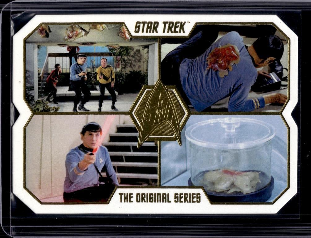 STAR TREK THE ORIGINAL SEREIS 2016 RITTENHOUSE OPERATION ANNIHILATE GOLD DIE CUT: NEAR MINT OR BETTER CONDITION
