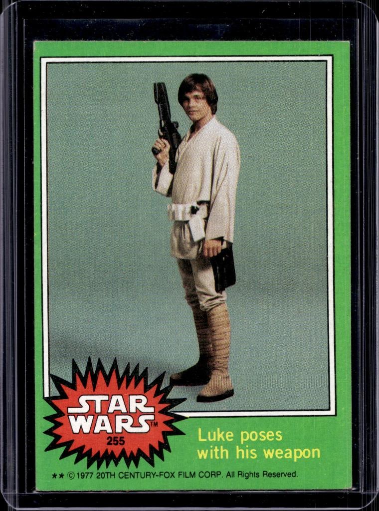 LUKE SKYWALKER 1977 TOPPS STAR WARS A NEW HOPE ROOKIE: NEAR MINT OR BETTER CONDITION