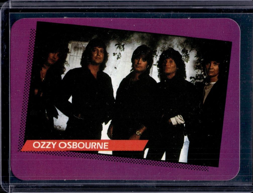 OZZY OSBOURNE 1985 MOONWISE ROCK CARDS: NEAR MINT OR BETTER CONDITION