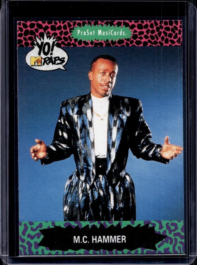 M.C. HAMMER 1991 YO MTV RAPS ROOKIE: NEAR MINT OR BETTER CONDITION