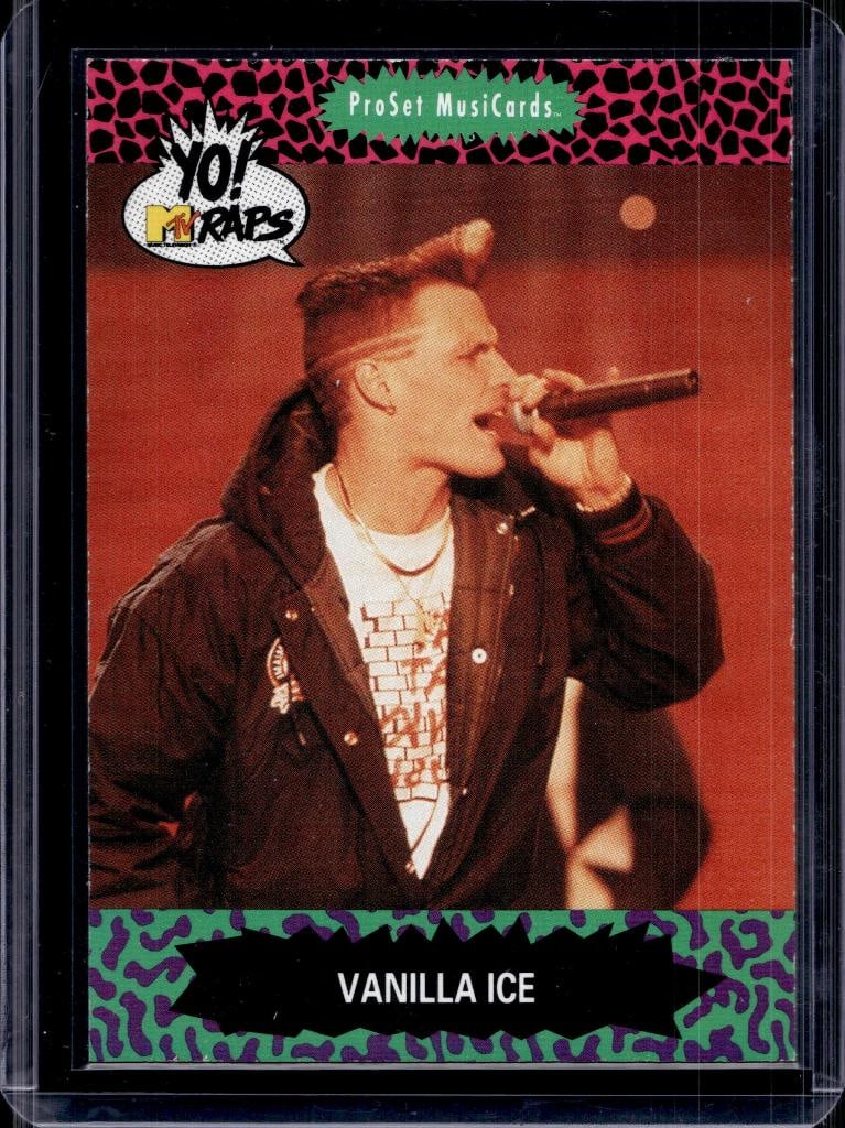 VANNILA ICE 1991 YO MTV RAPS ROOKIE: NEAR MINT OR BETTER CONDITION