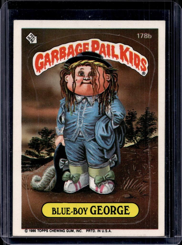 BLUE BOY GEORGE 1986 TOPPS GARBAGE PAIL KIDS: NEAR MINT OR BETTER CONDITION