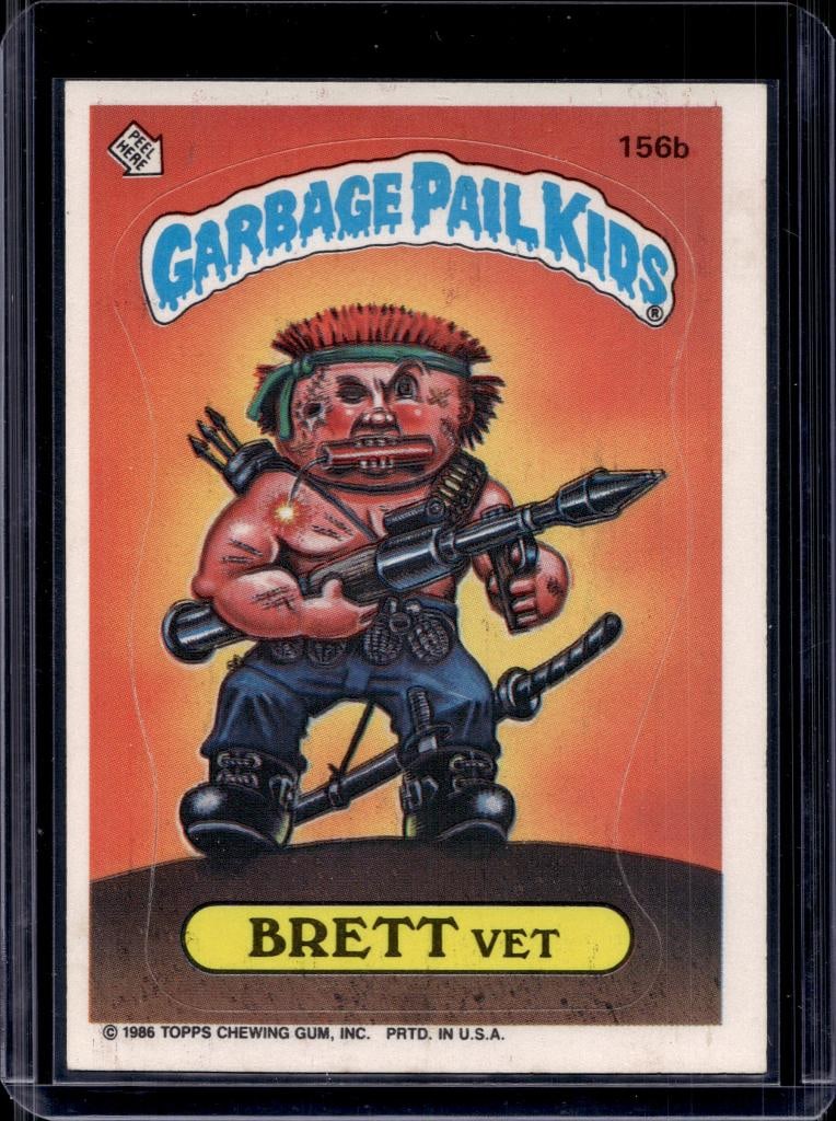 BRETT VET 1986 TOPPS GARBAGE PAIL KIDS: NEAR MINT OR BETTER CONDITION