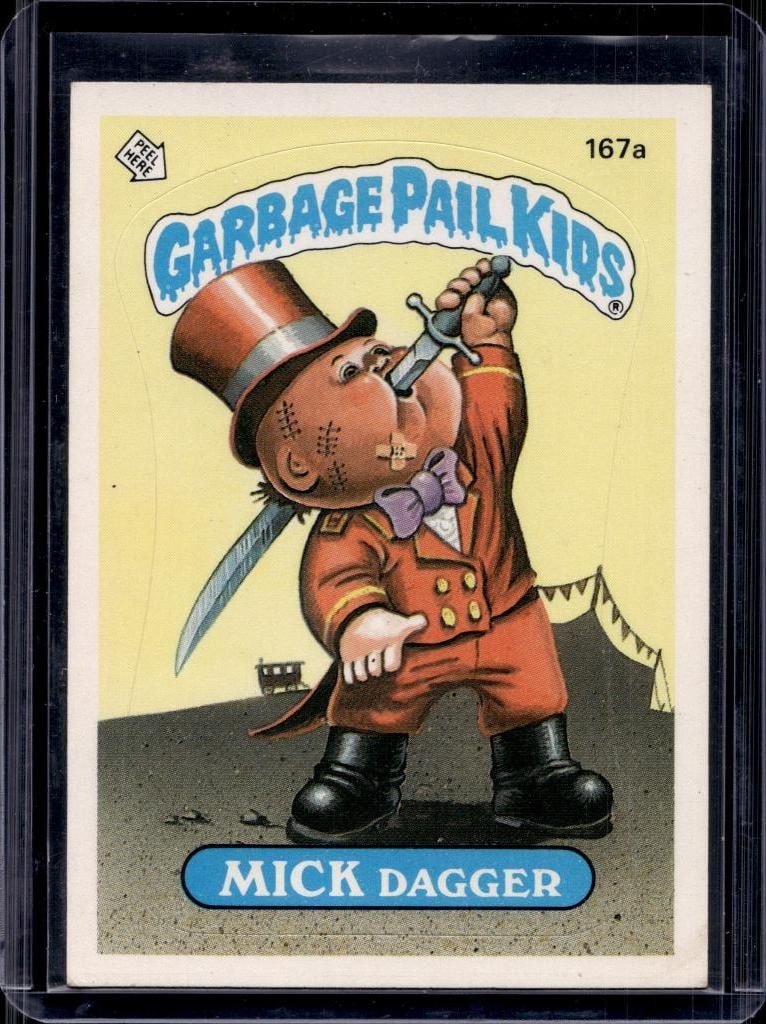 MICK DAGGER 1986 TOPPS GARBAGE PAIL KIDS: NEAR MINT OR BETTER CONDITION