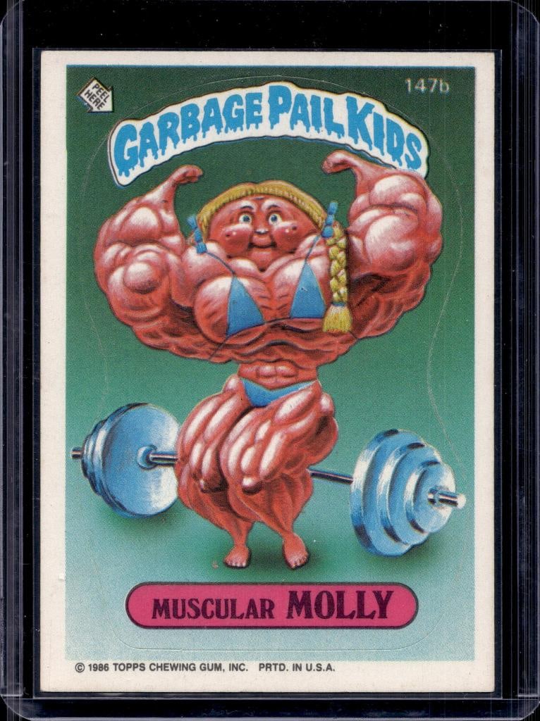 MUSCULAR MOLLY 1986 TOPPS GARBAGE PAIL KIDS (1 of 1)
