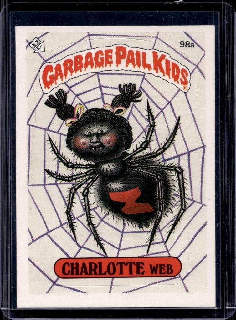 CHARLOTTE WEB 1986 TOPPS GARBAGE PAIL KIDS: NEAR MINT OR BETTER CONDITION