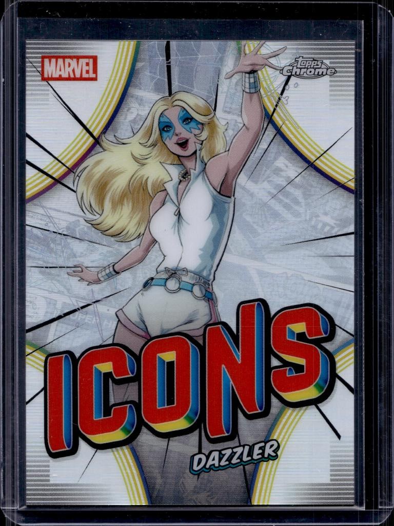 DAZZLER 2026 TOPPS CHROME MARVEL ICONS REFRACTOR: NEAR MINT OR BETTER CONDITION