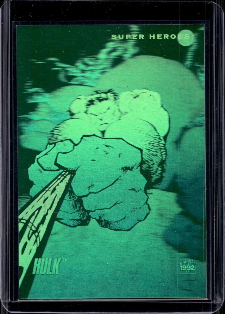 HULK 1992 IMPEL MARVEL GREEN HOLOGRAM: NEAR MINT OR BETTER CONDITION