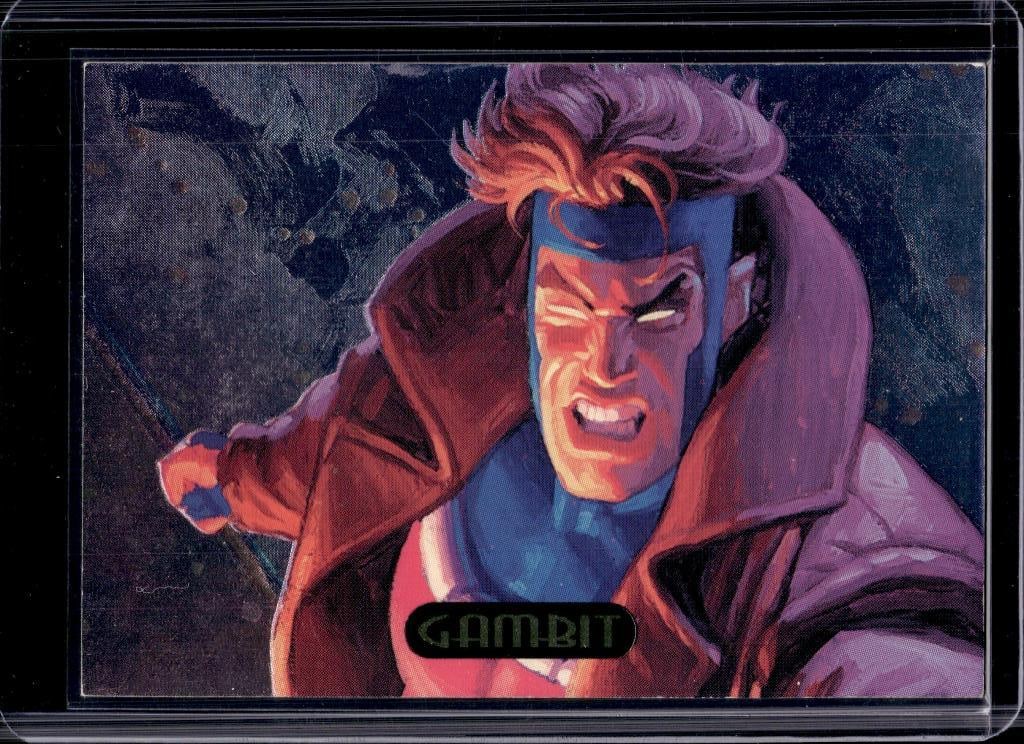 GAMBIT 1994 MARVEL MASTERPIECES POWERBLAST INSERT