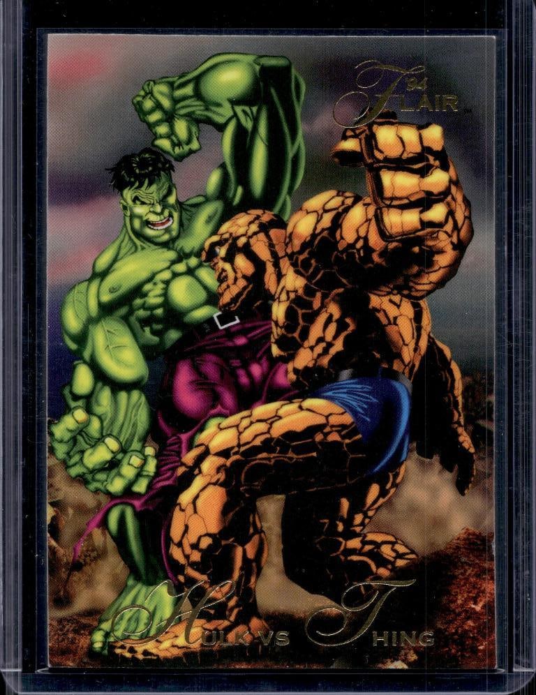 HULK VS THING 1994 FLAIR MARVEL INAUGURAL EDITION
